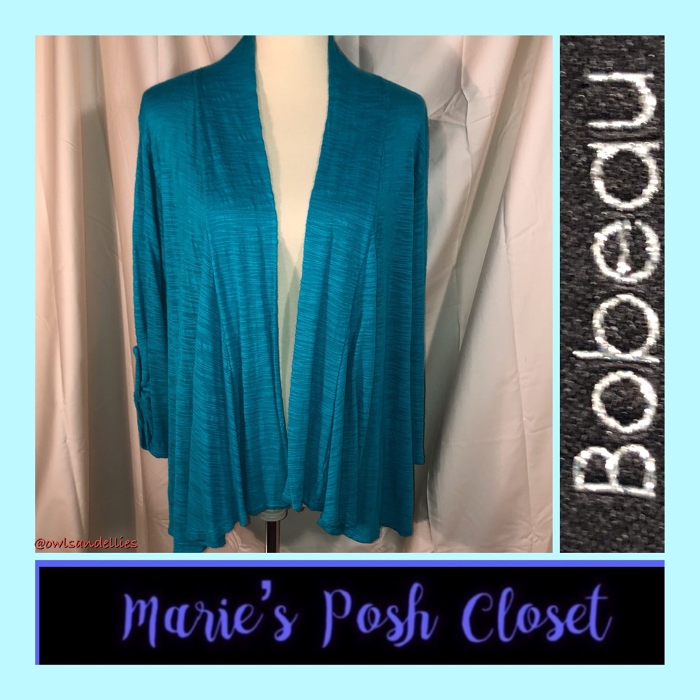 Teal Open Style Cardigan